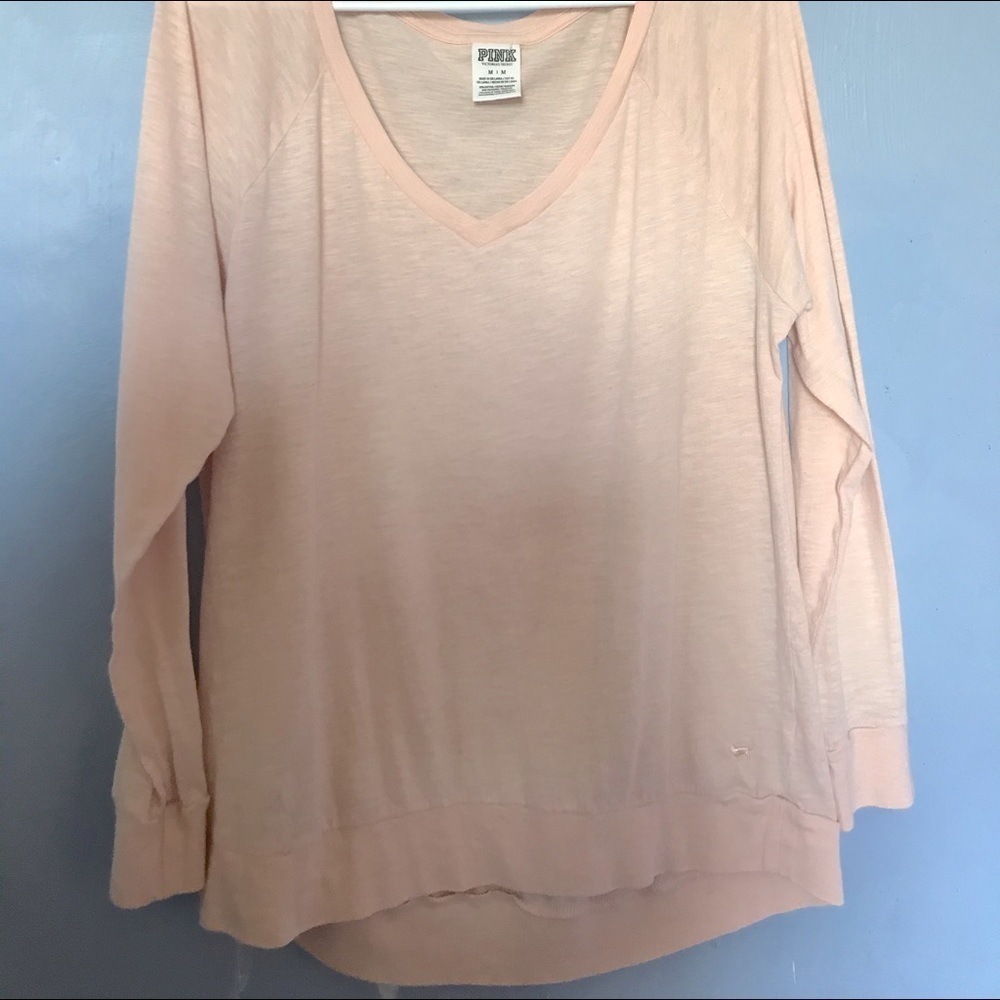 PINK VS Peach Pastel Long Sleeve Tee​​​​